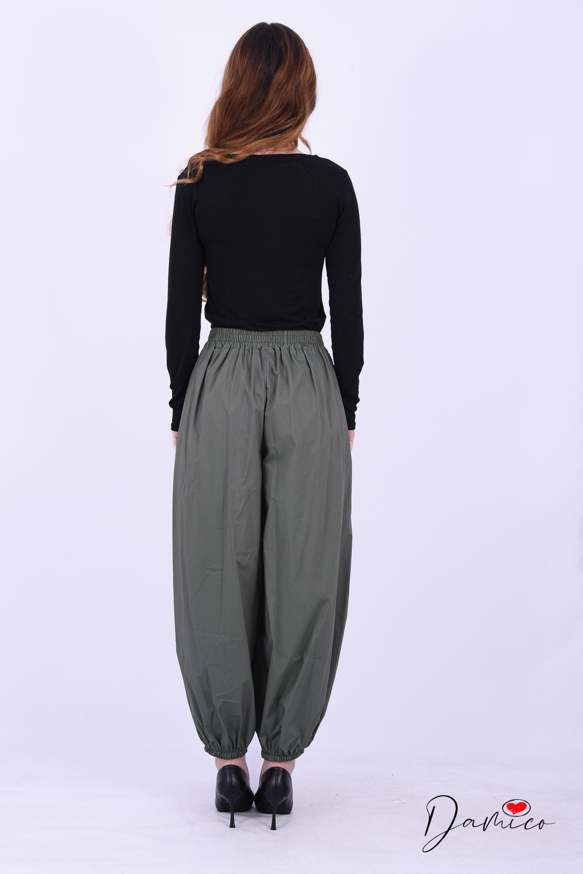 Pantaloni sportivi con polsino e bande tc