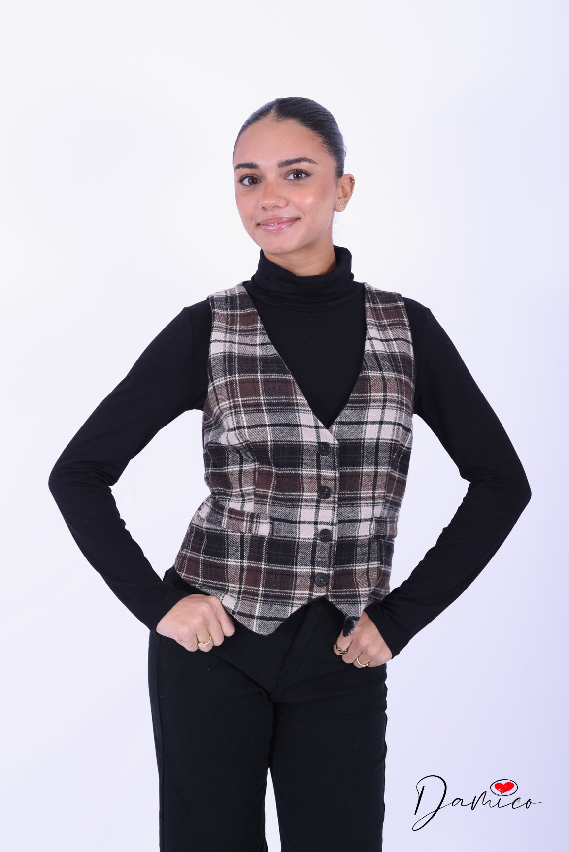 Gilet tartan flannel