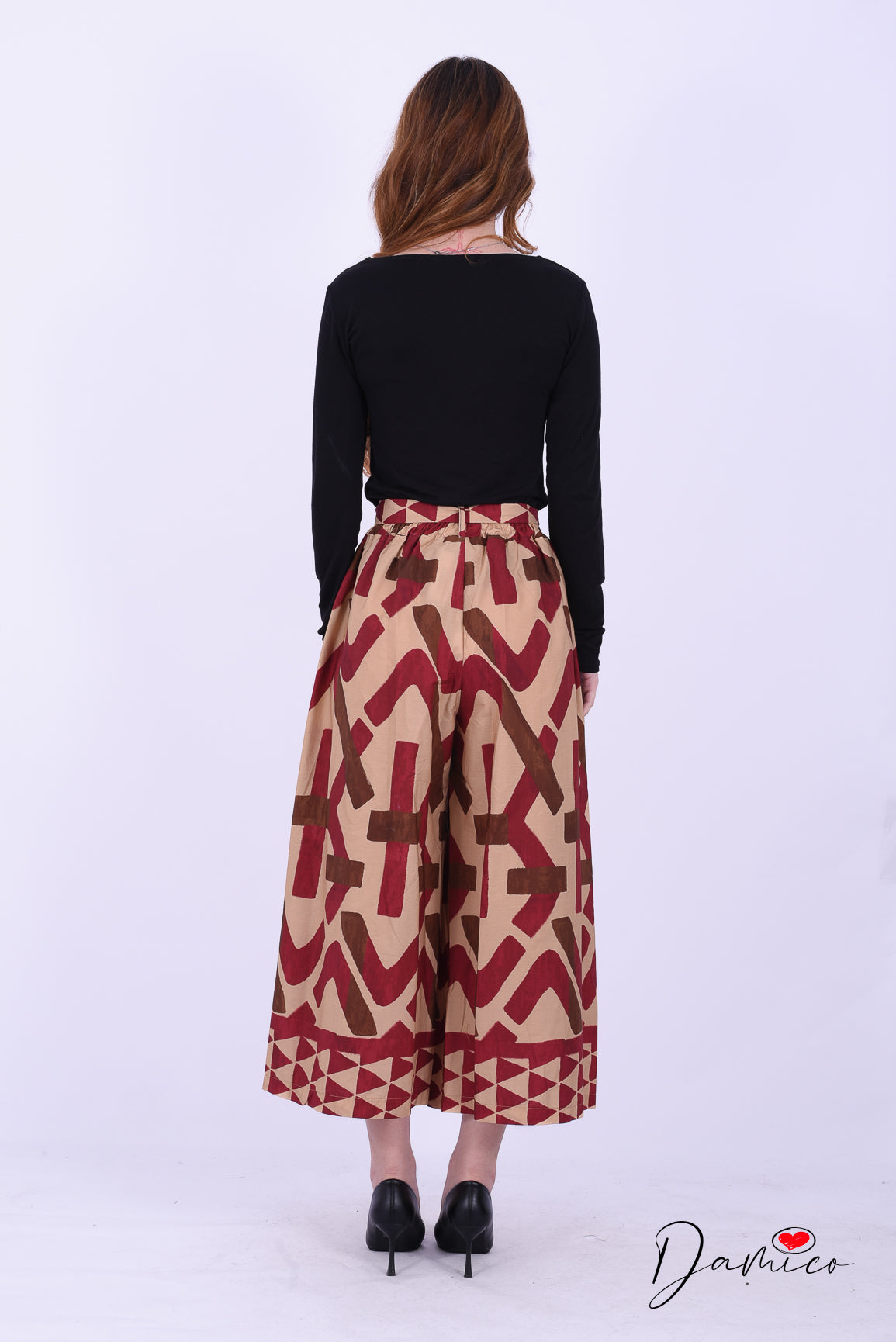 Panta palazzo geo con cintura