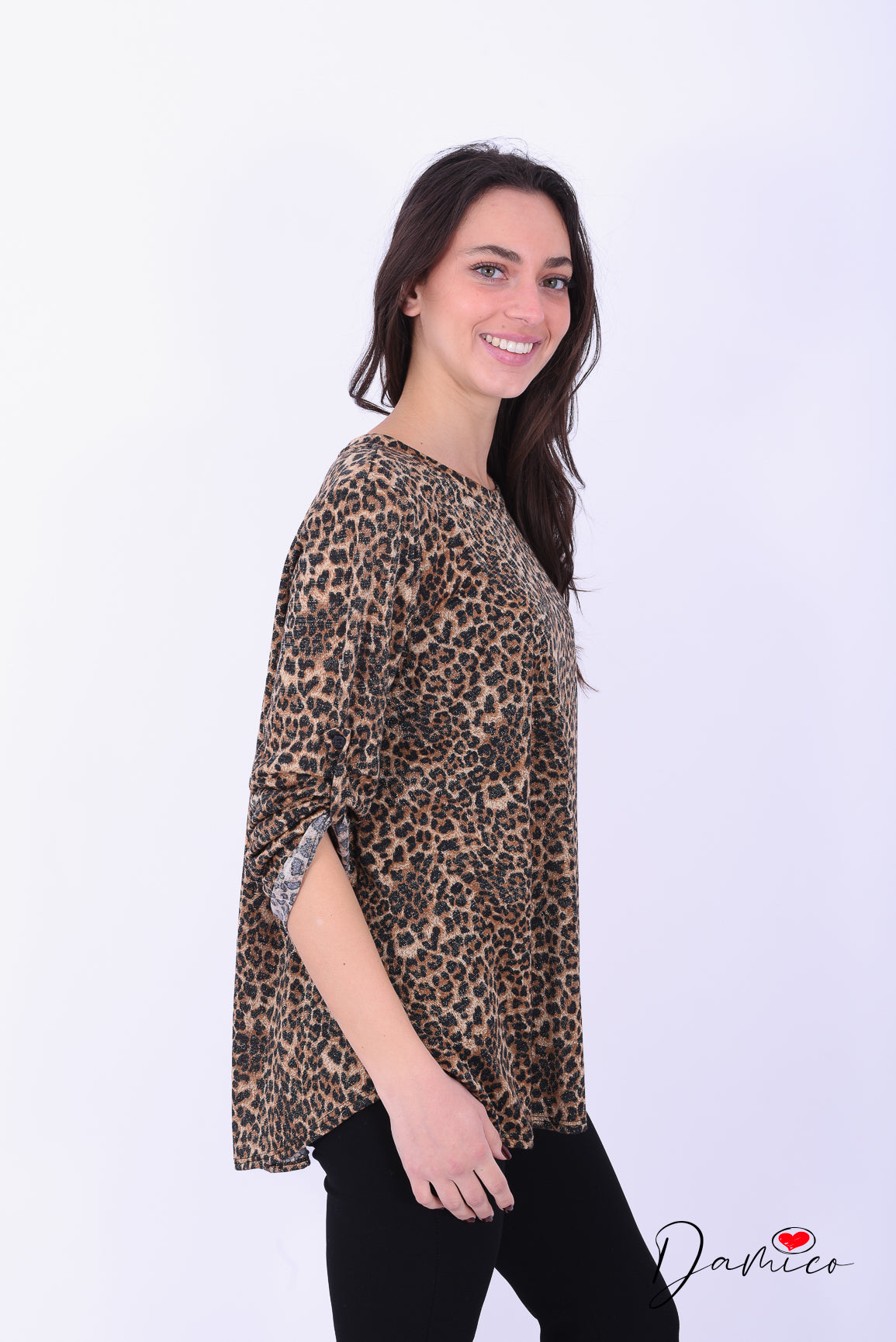 Maglia brilliant leopardata