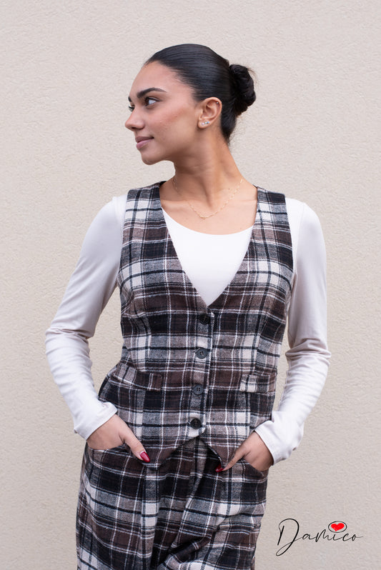 Gilet tartan flannel