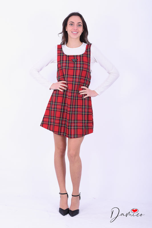 Abitino Tartan smanicato