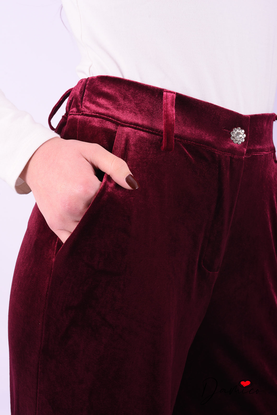 Pantalone chenille lux