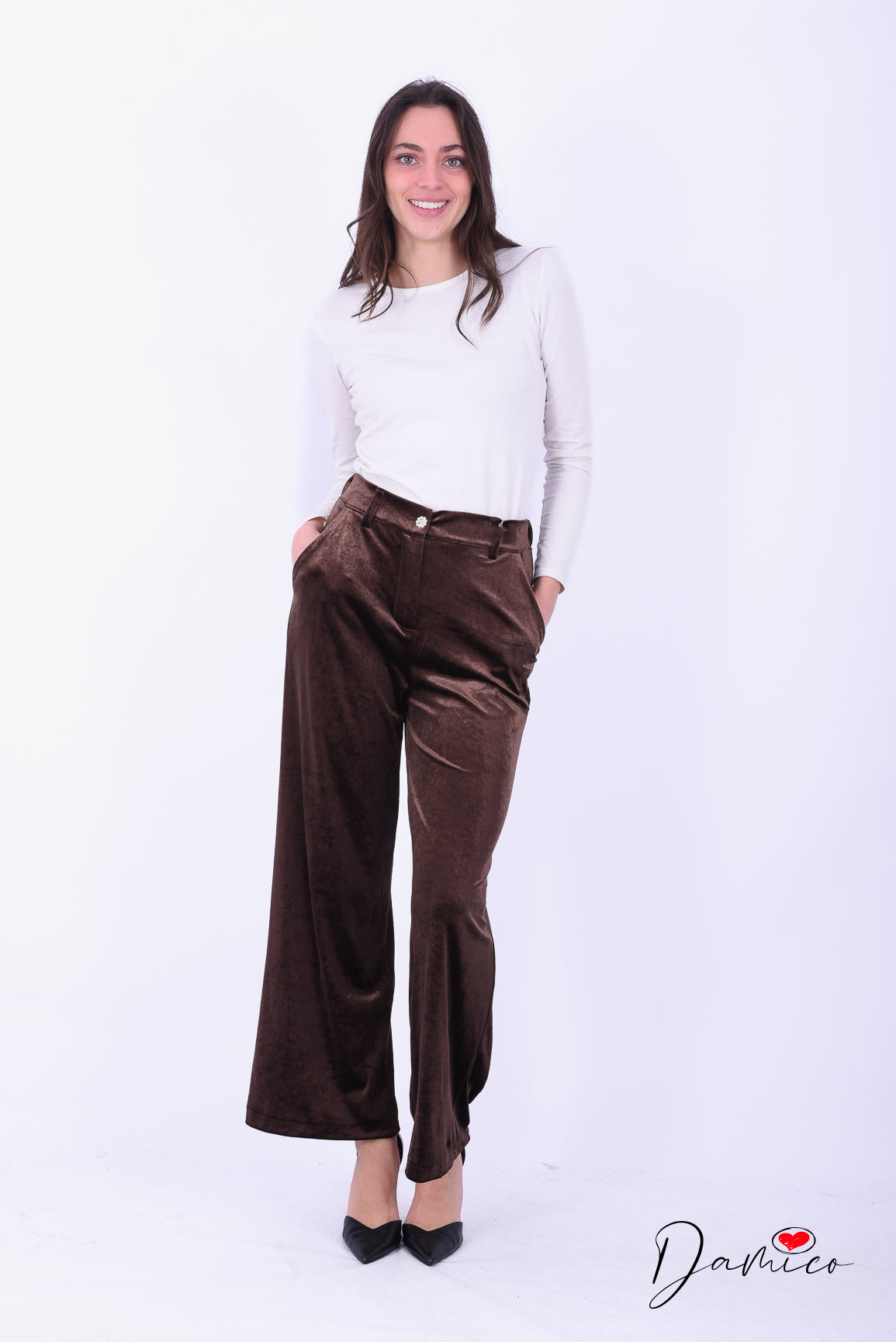 Pantalone chenille lux