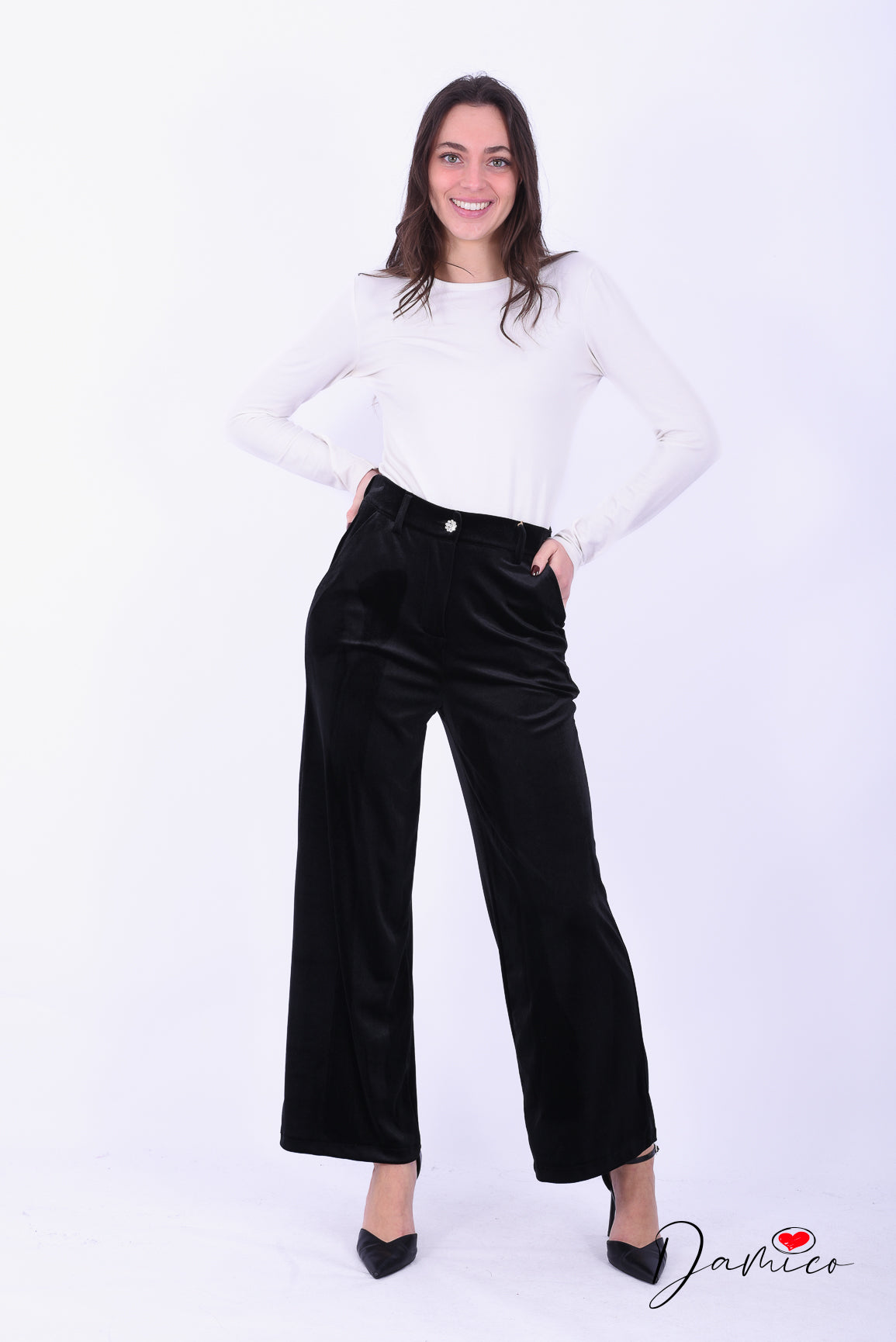 Pantalone chenille lux