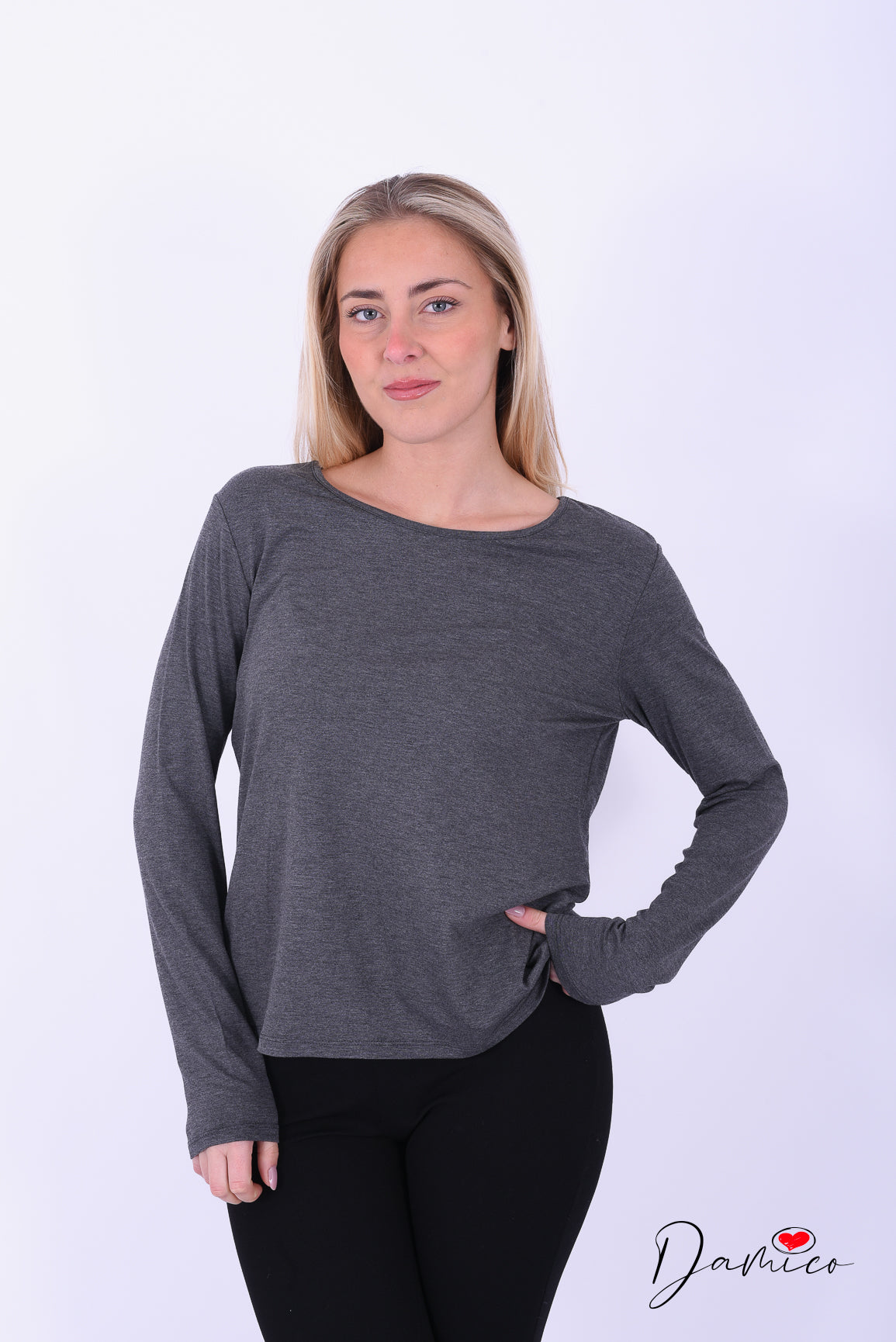 Maglia basica retro pizzo