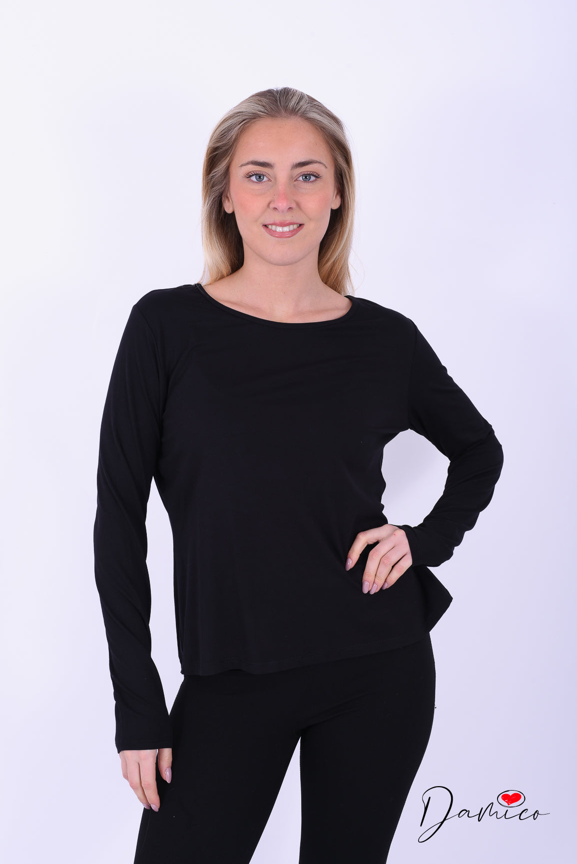 Maglia basica retro pizzo