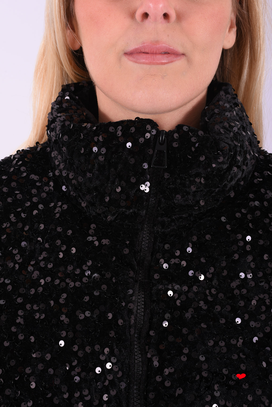 Piumino total paillettes