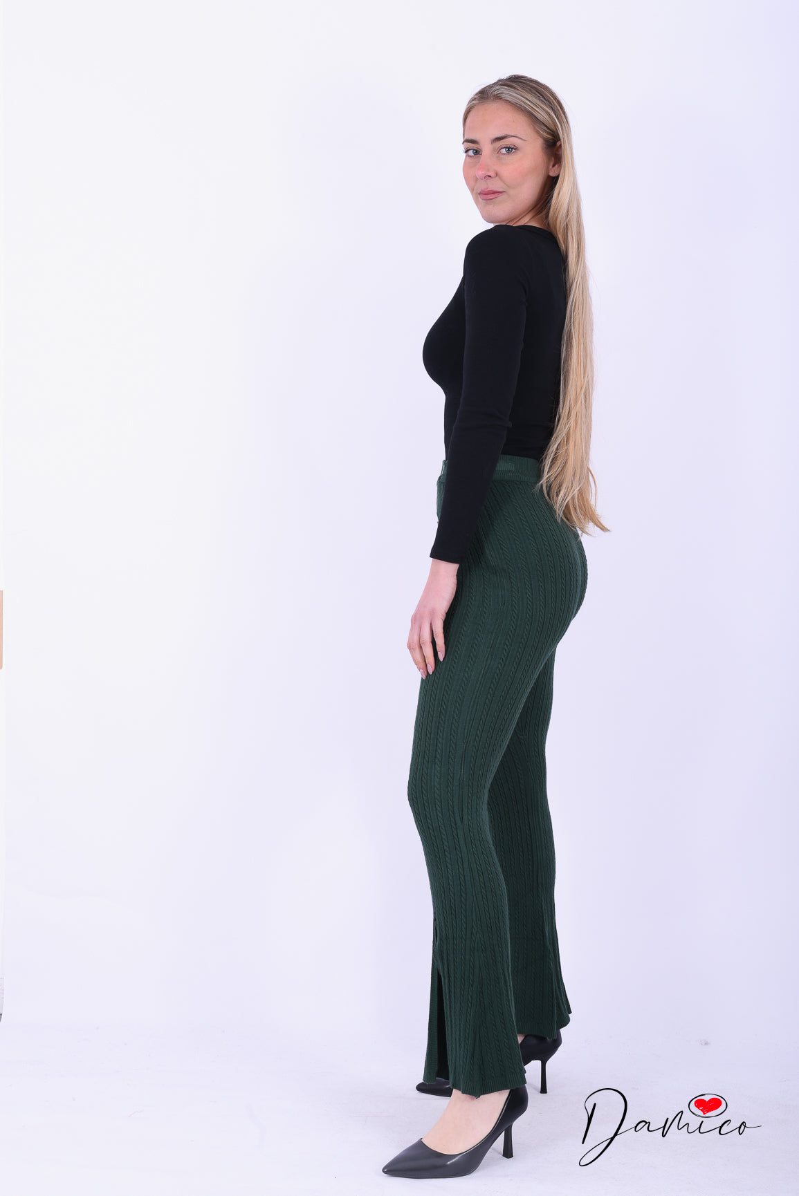Pantaloni leggings in maglina