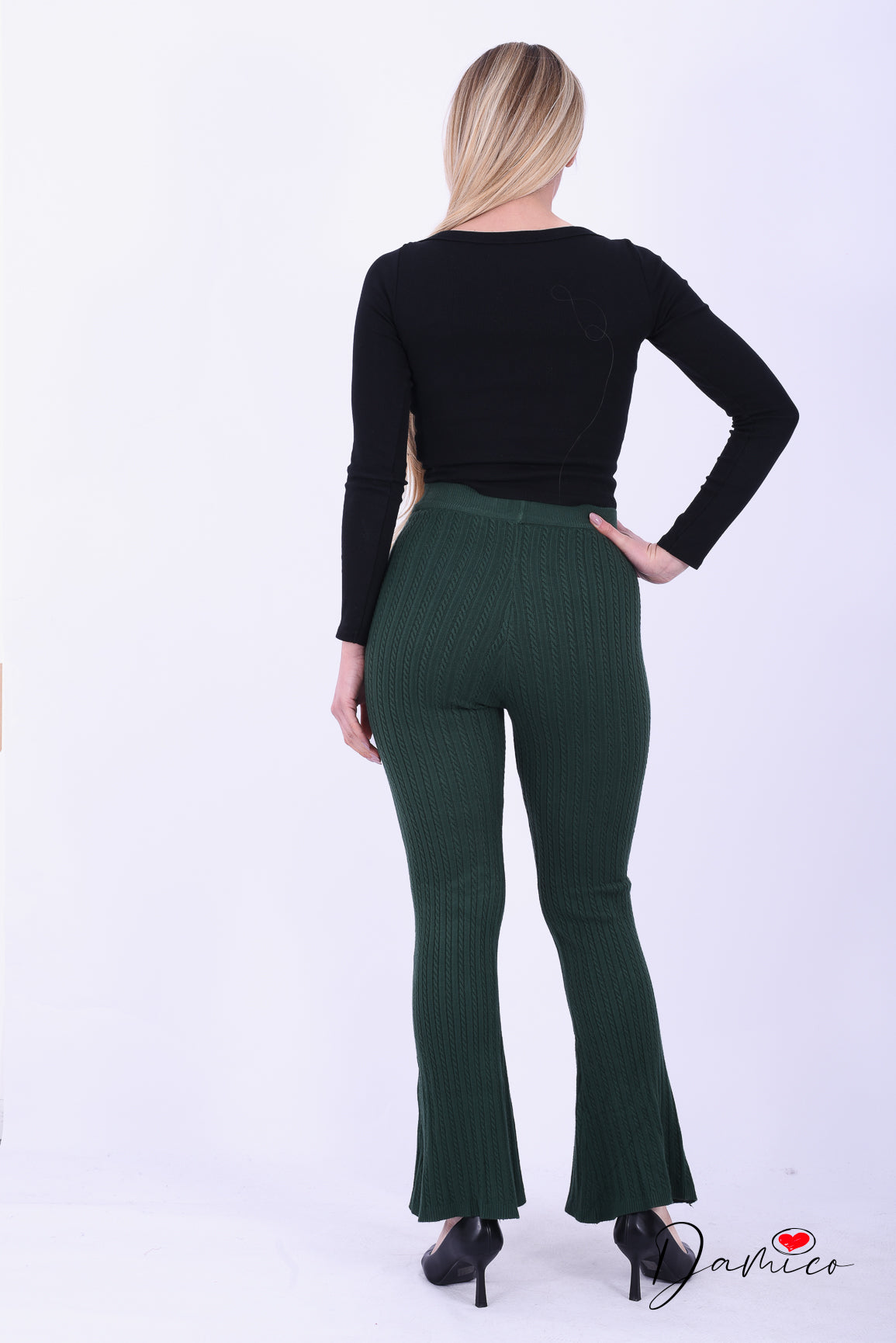 Pantaloni leggings in maglina