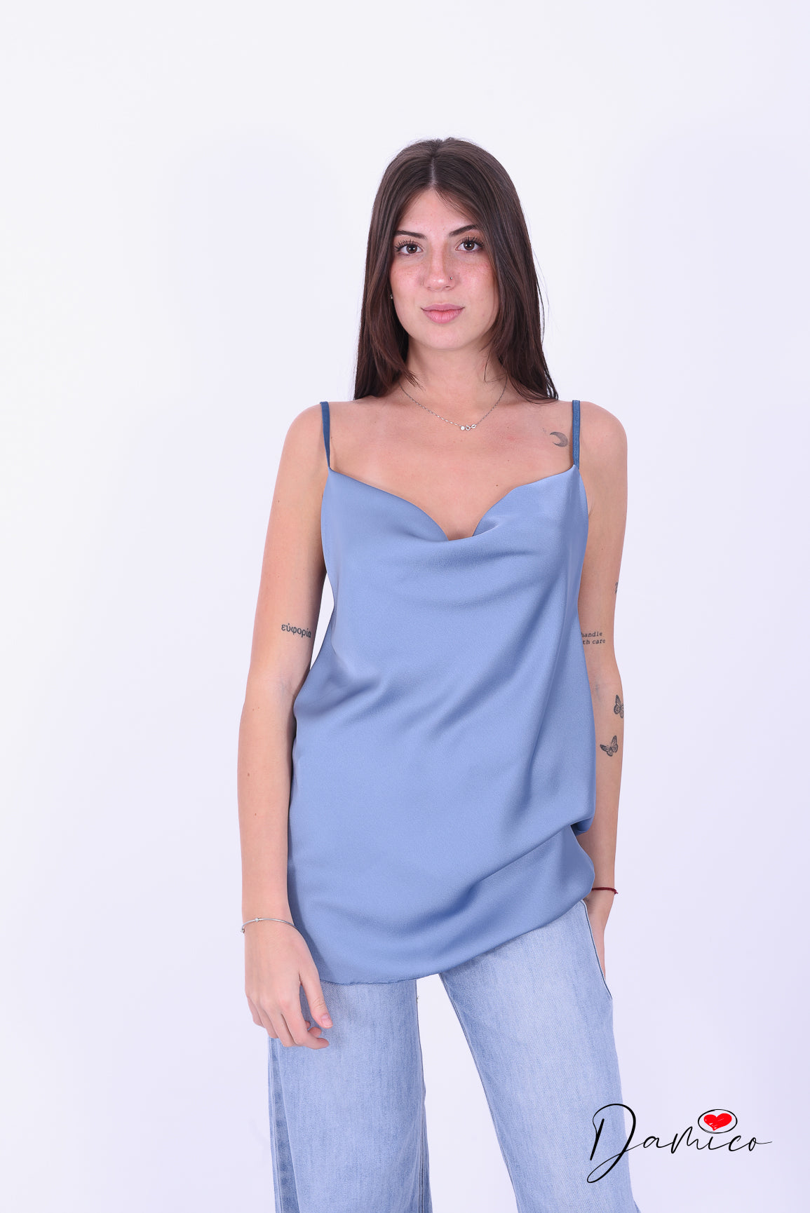 Canotta satin sc a cascata spa regolabile