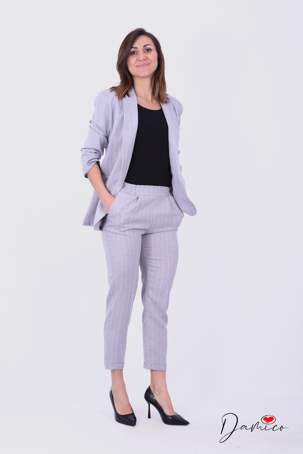 Coordinato gessato Collection