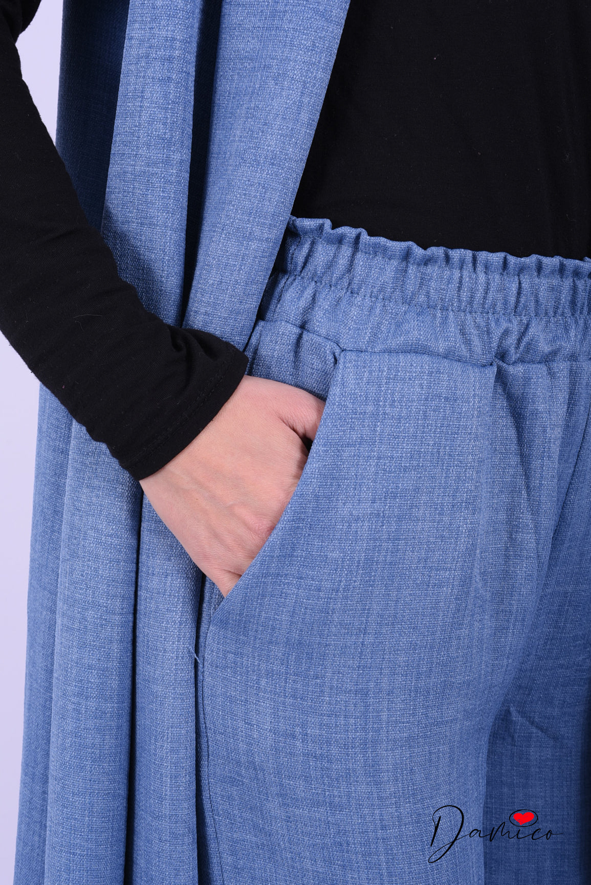 Coordinato gilet lungo Panta Palazzo