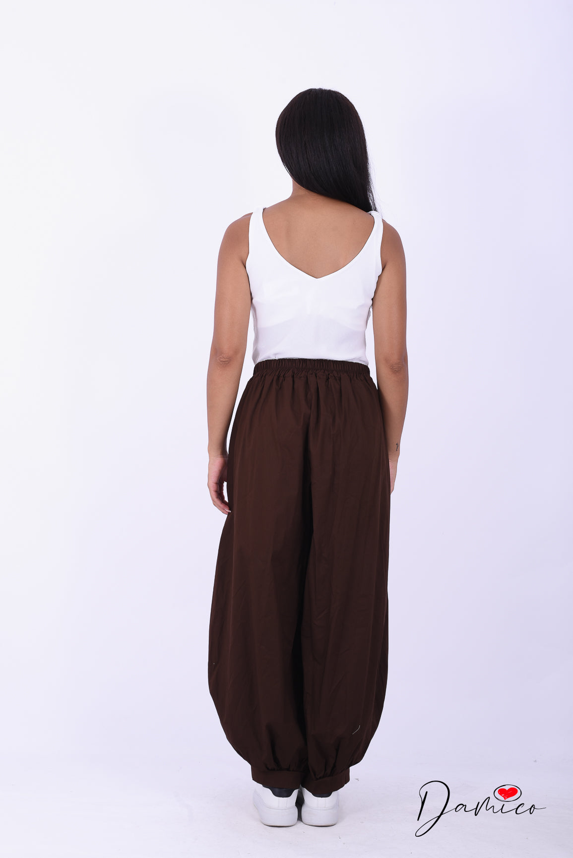 Pantaloni balloon multi pinces