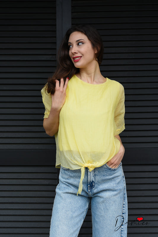 Blusa pipistrello rigata