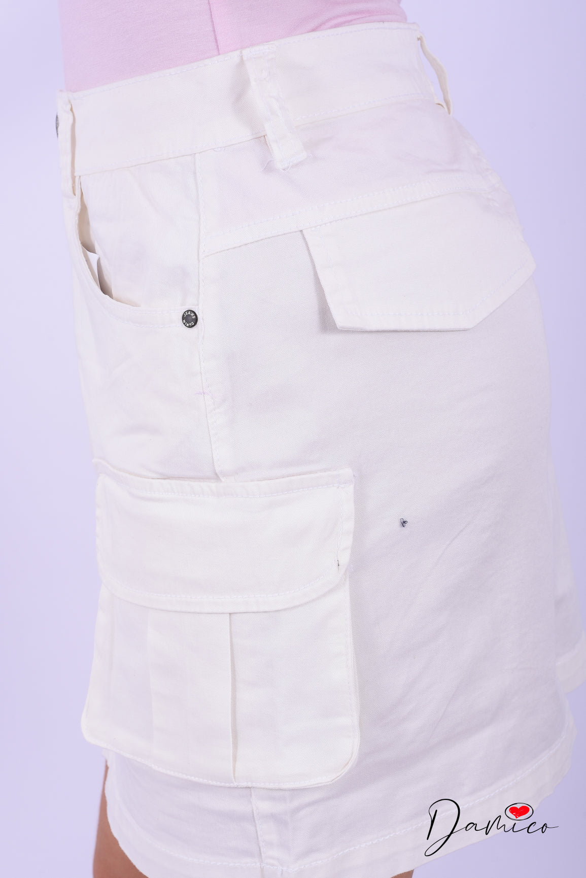 Gonna cargo di jeans