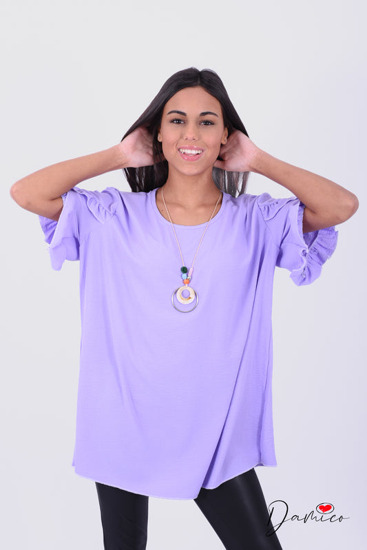 Blusa con collana