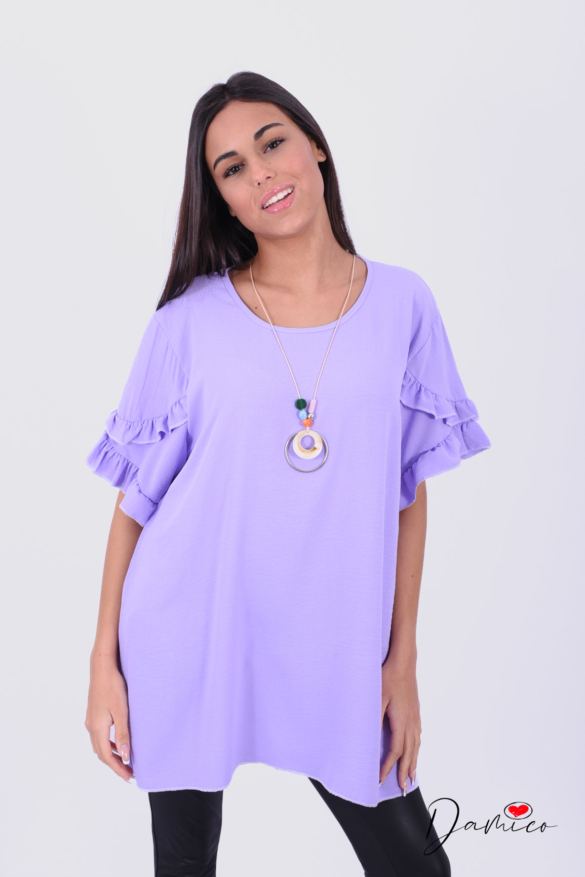 Blusa con collana