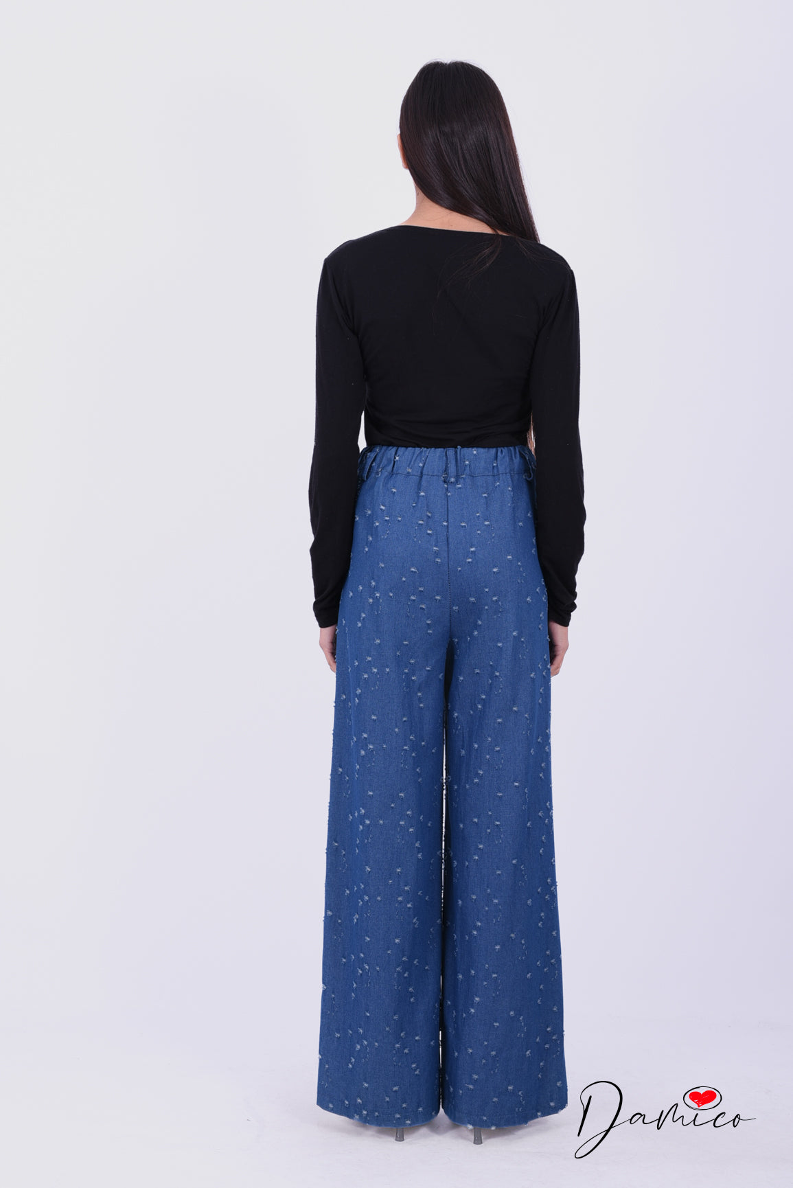 Panta palazzo Denim