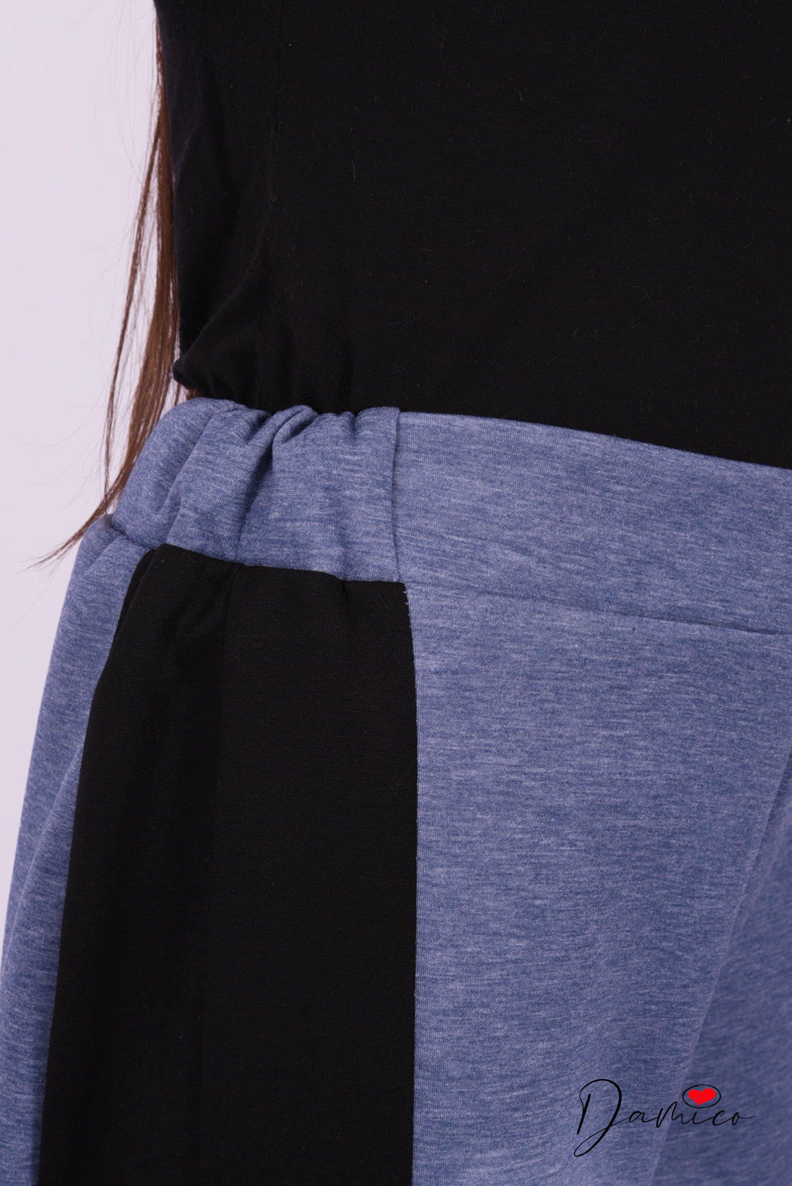 Pantalone cargo bicolore