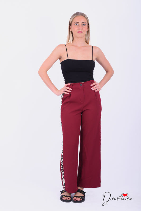 Pantalone banda leopardata