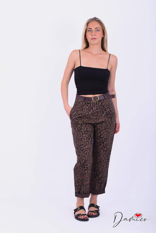Pantalone leopardato