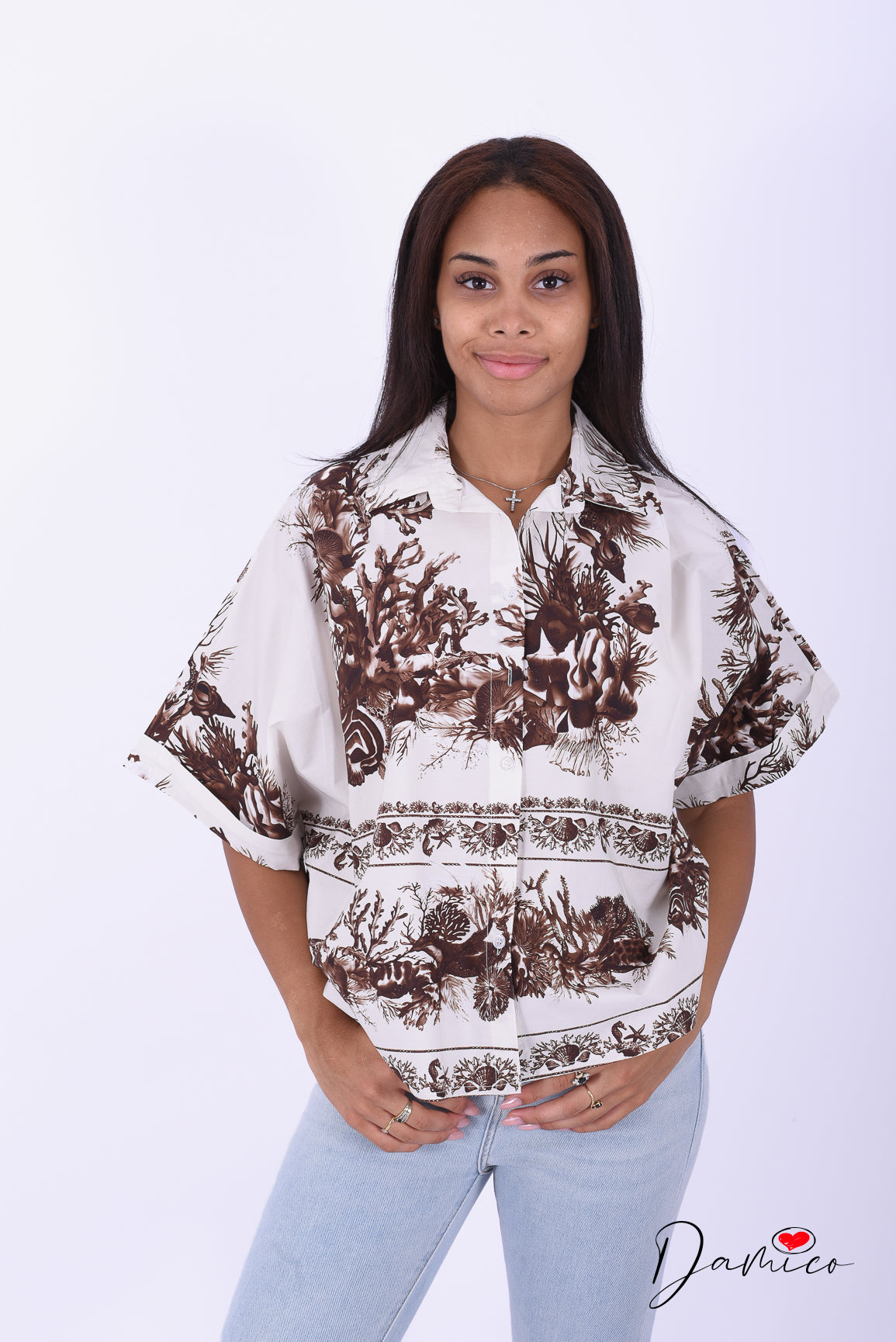 Camicia mc parchment