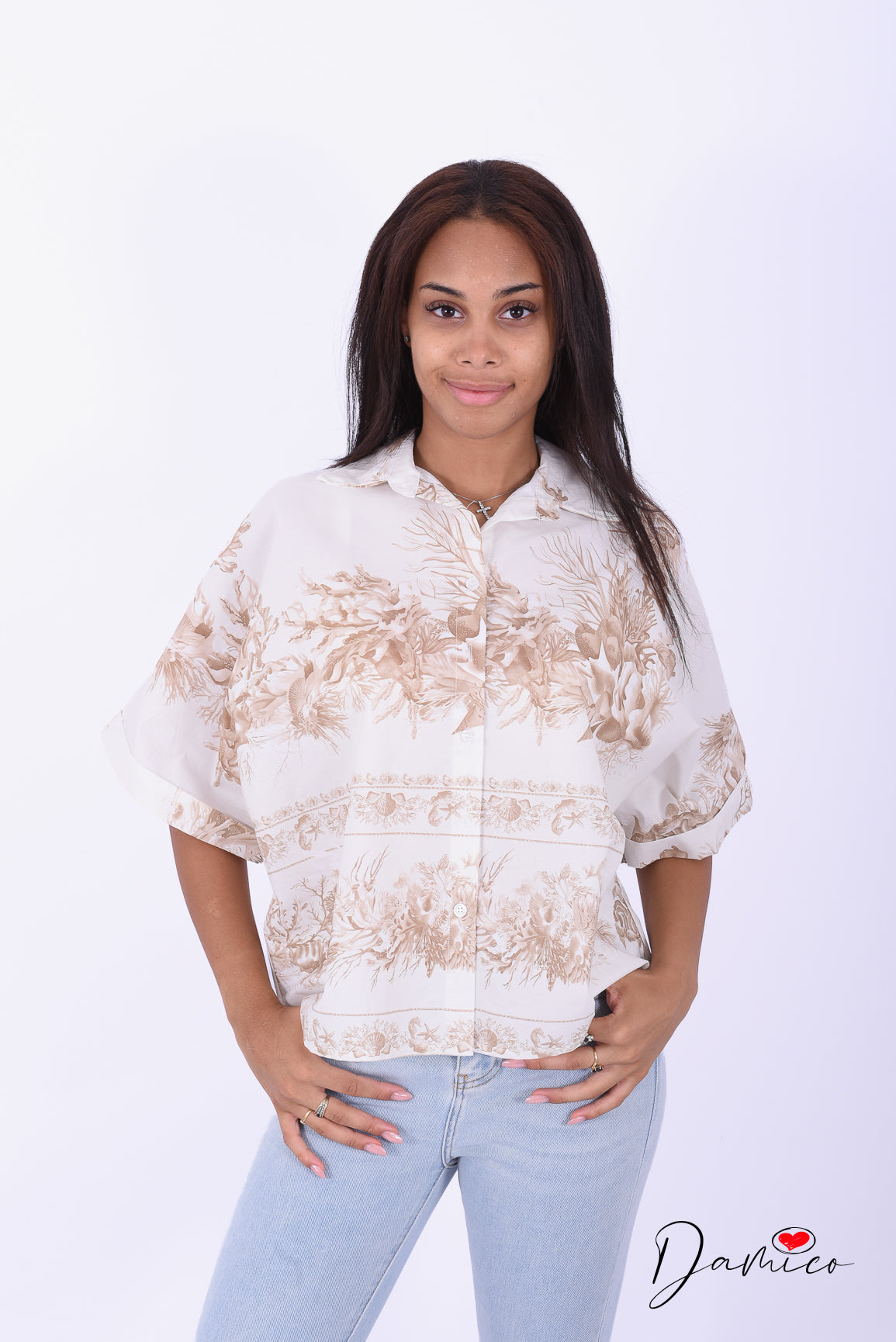 Camicia mc parchment
