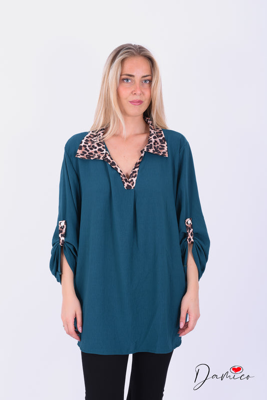 Blusa over collo leo