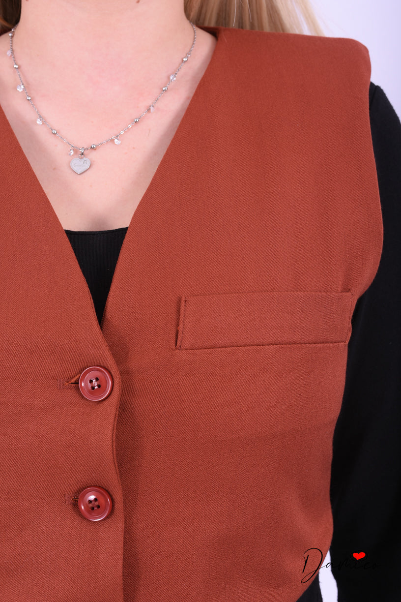 Gilet scollo a V