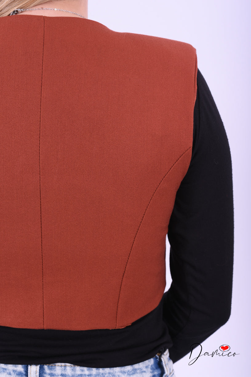 Gilet scollo a V