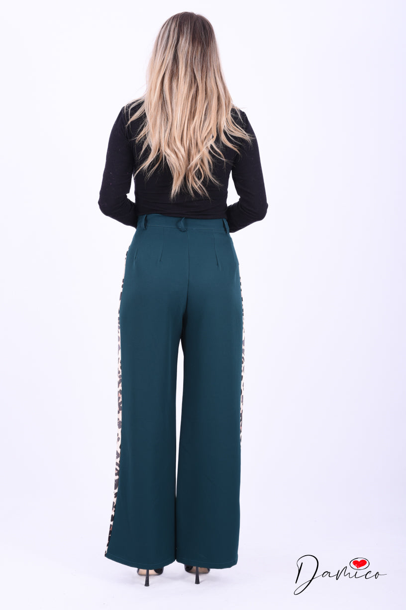 Pantalone banda leopardata