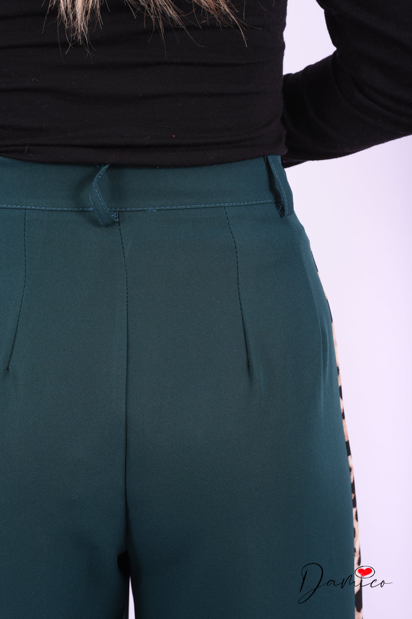 Pantalone banda leopardata