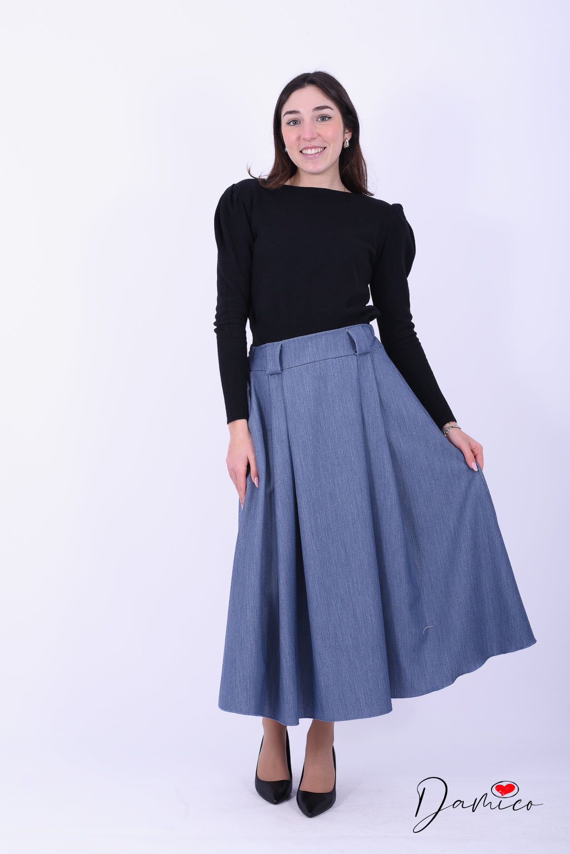 Gonna Midi multi Pinces -6- 00413