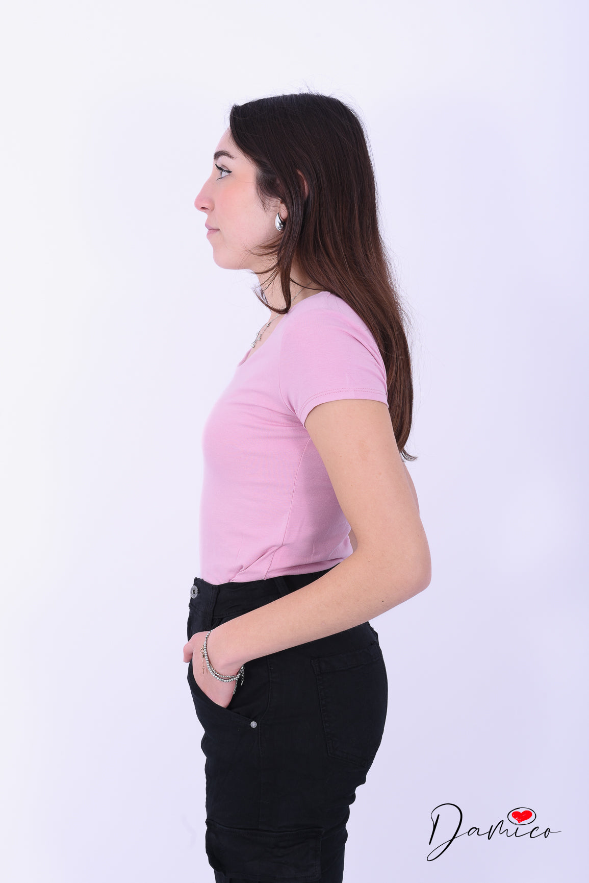 T-shirt Basic Slim tondo -6- 00439