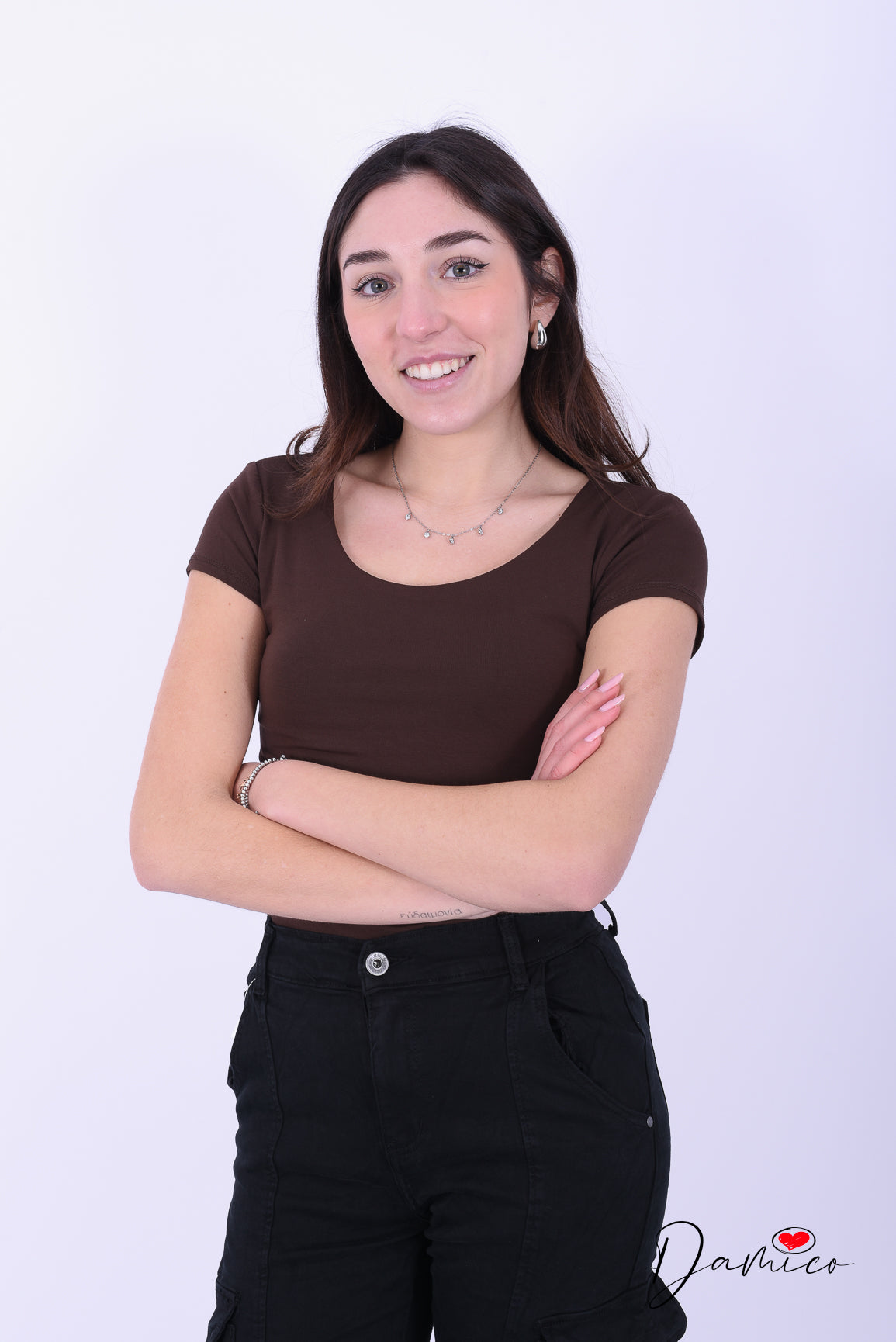 T-shirt Basic Slim tondo -6- 00439