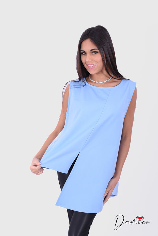 Blusa smanicata svasata