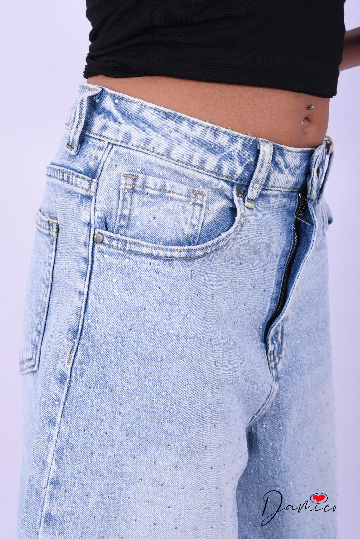 Short jeans brillantini