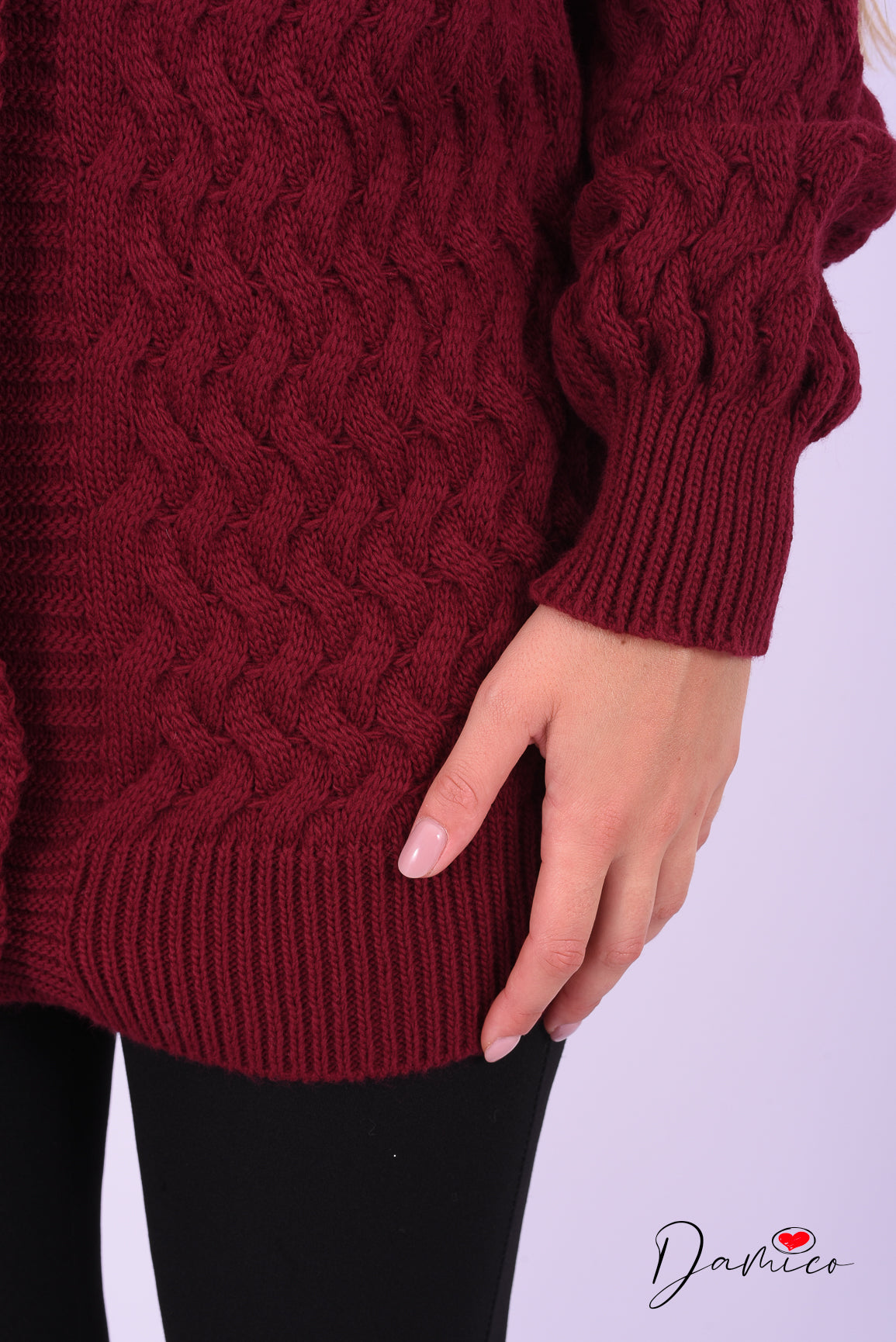 Cardigan intrecciato