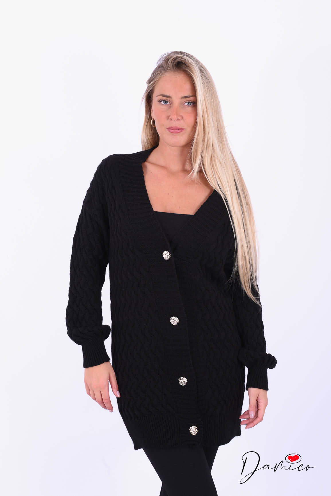 Cardigan intrecciato