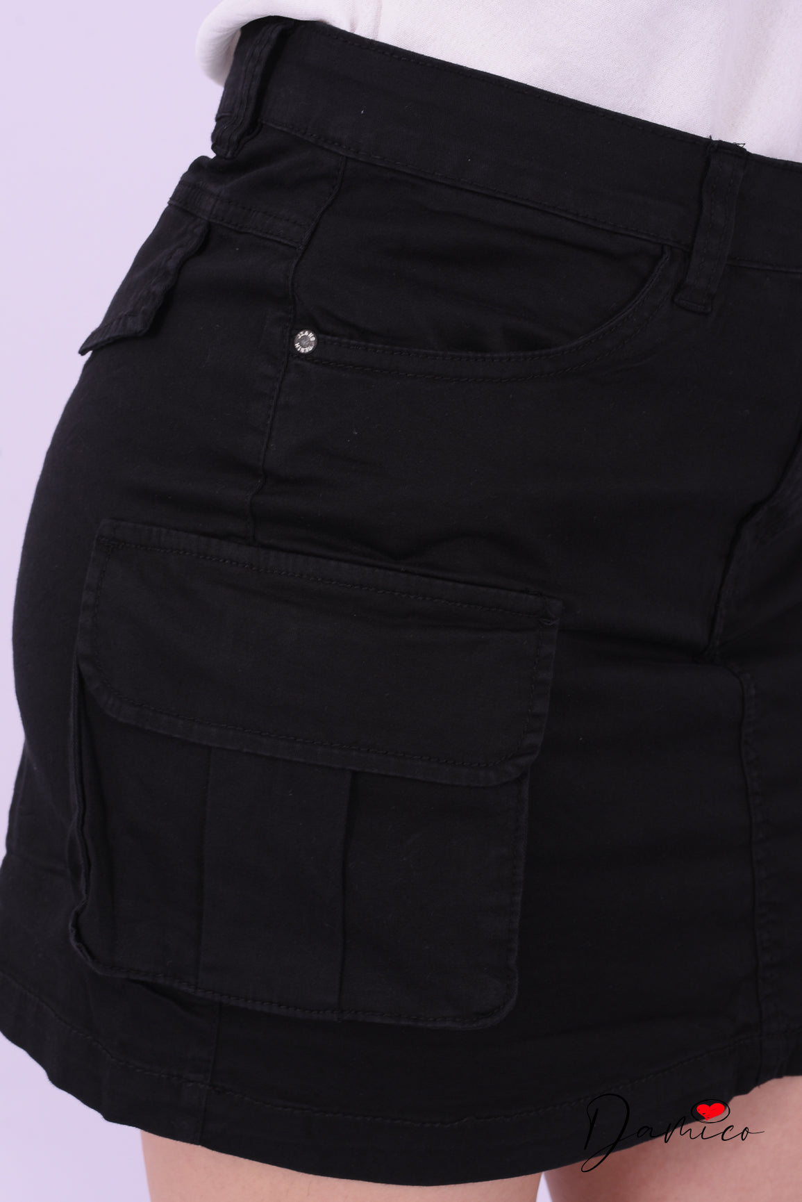 Gonna cargo di jeans