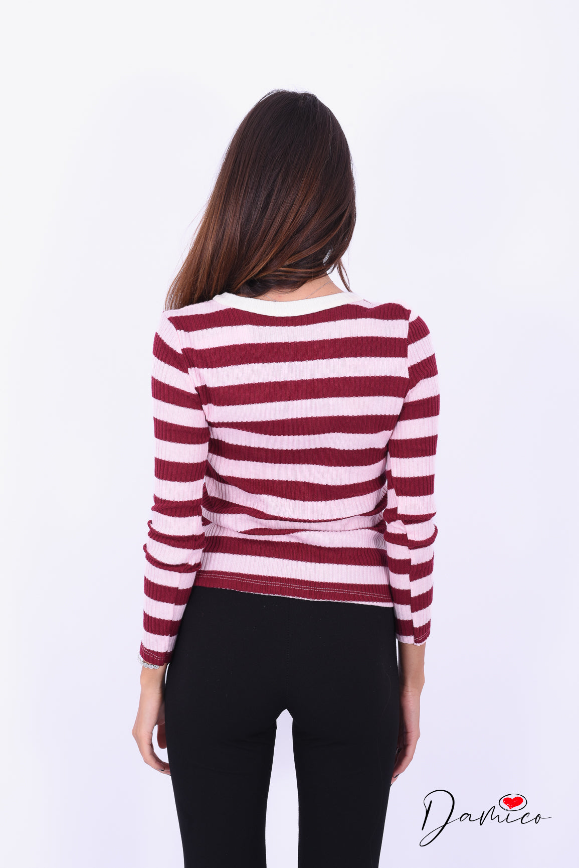 Cardigan a righe