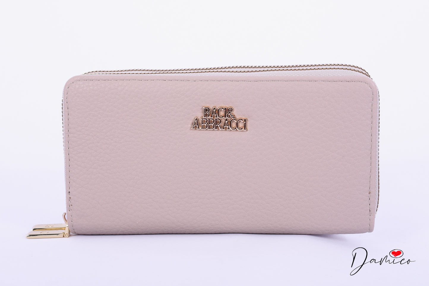 Portafoglio ecopelle doppia zip B&A