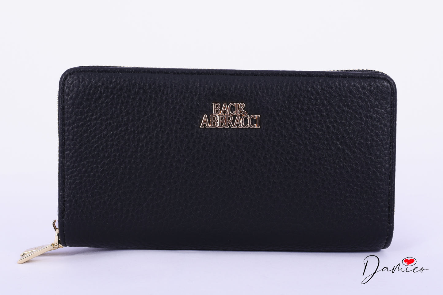 Portafoglio ecopelle doppia zip B&A