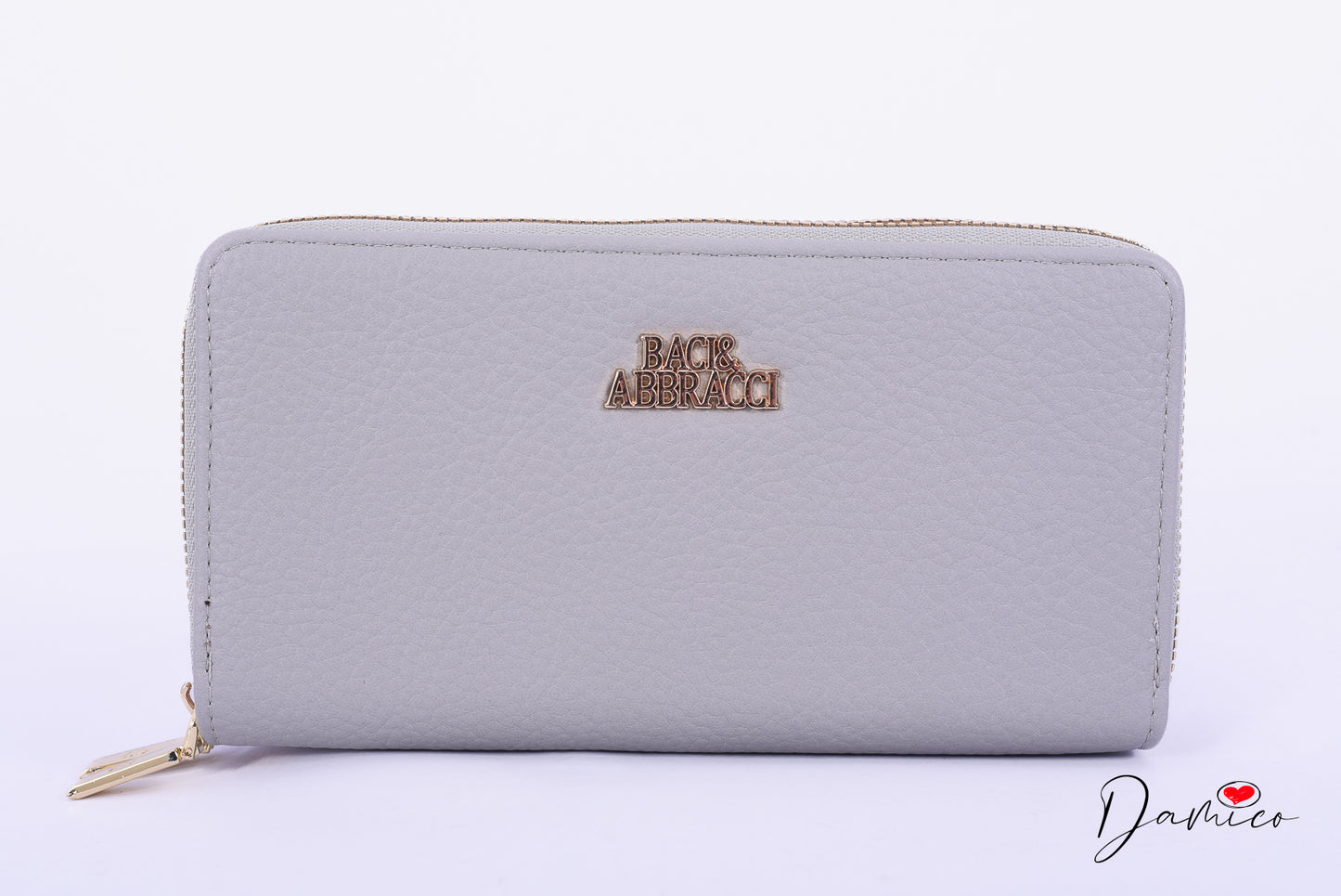 Portafoglio ecopelle doppia zip B&A