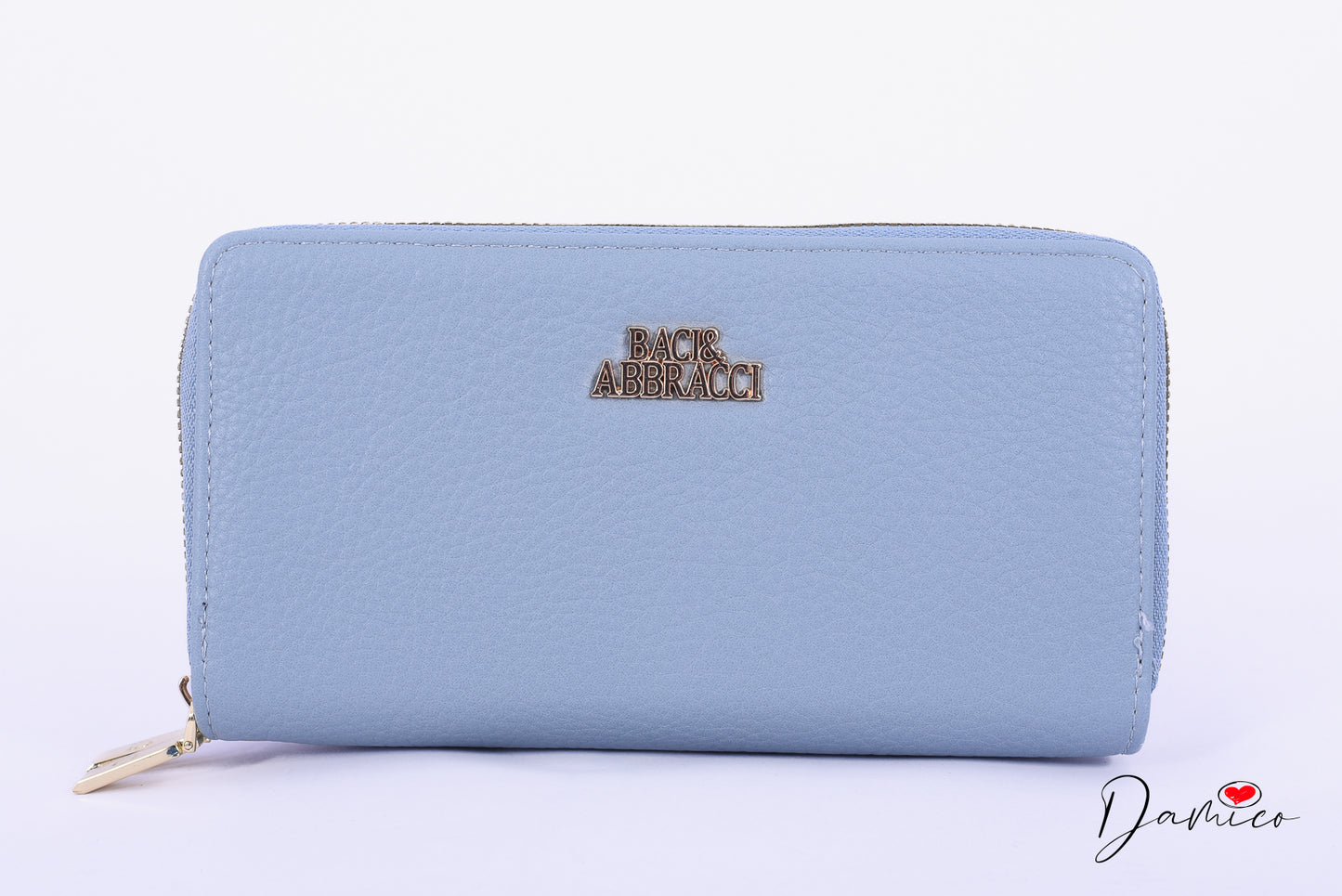 Portafoglio ecopelle doppia zip B&A