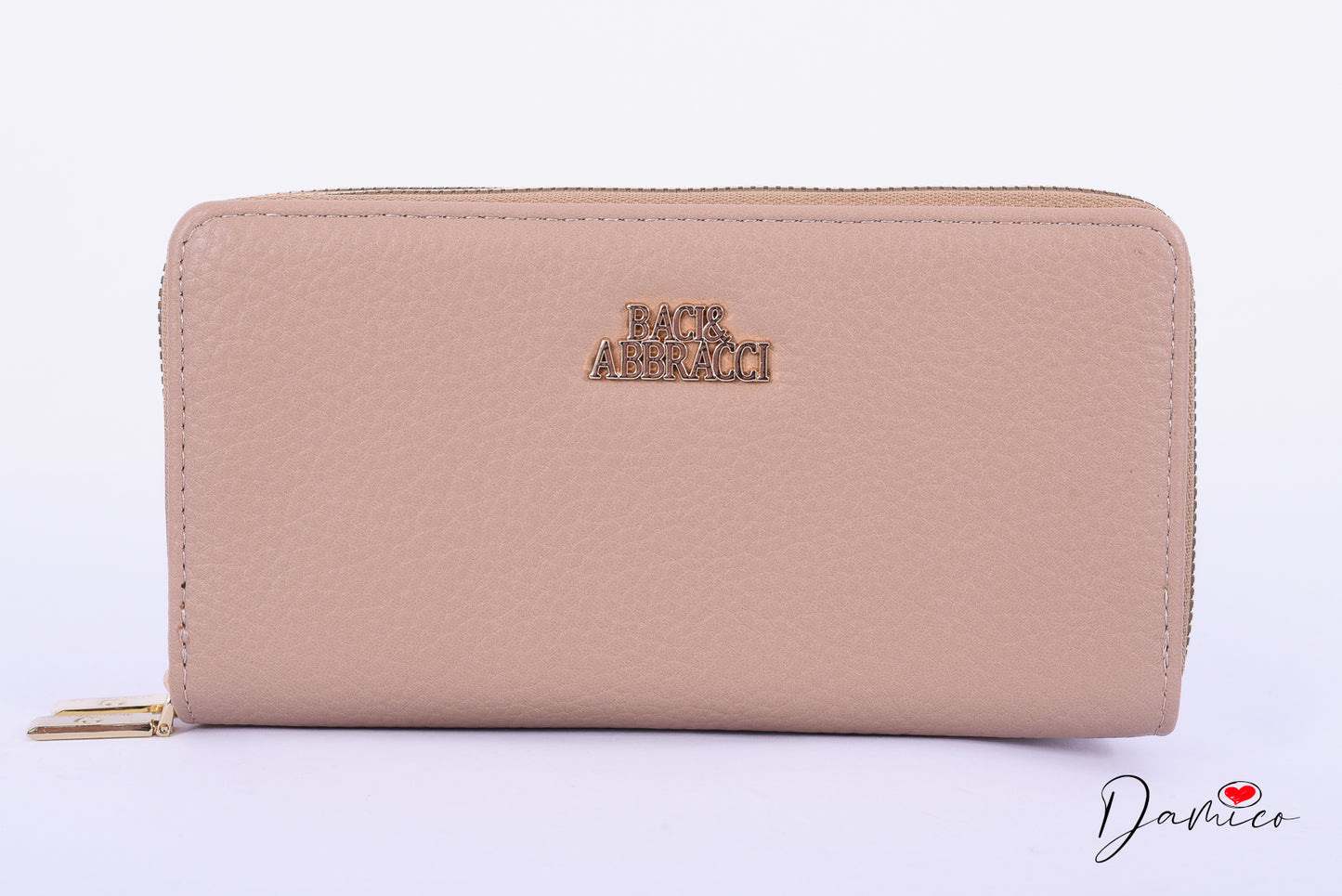 Portafoglio ecopelle doppia zip B&A