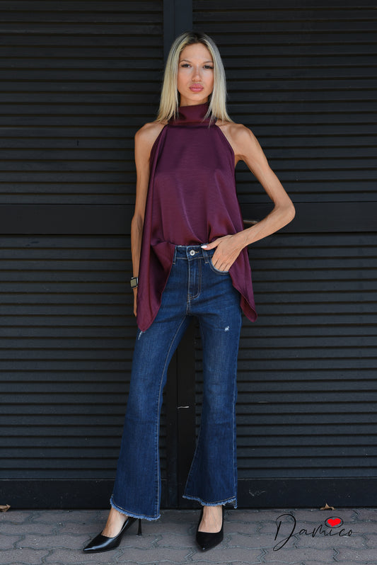 Jeans a zampa torn