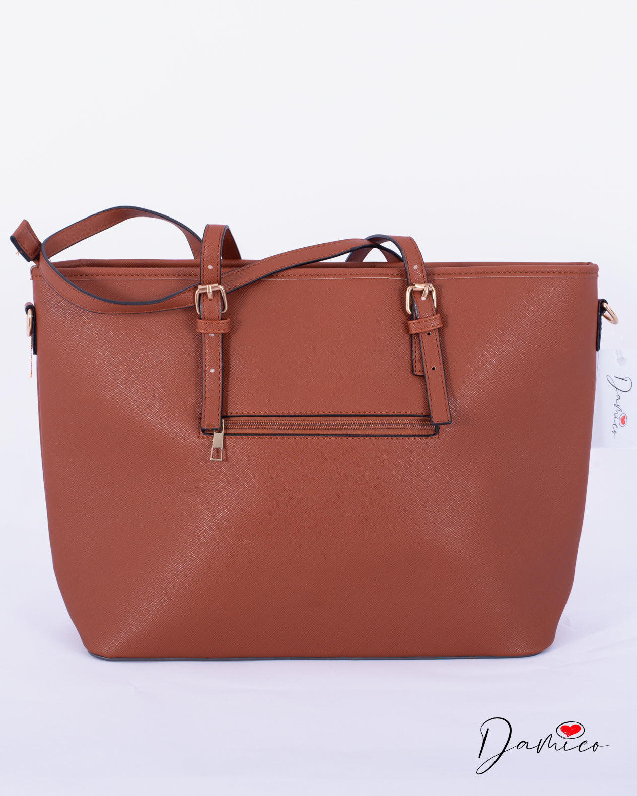 Borsa tote manici fibbia