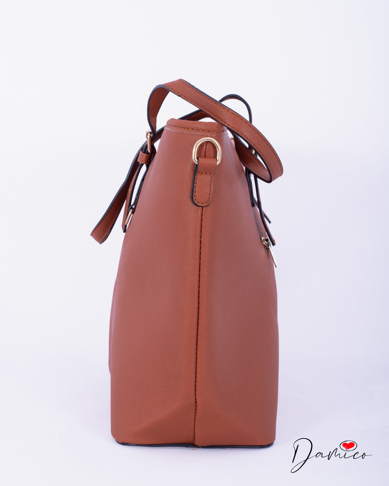Borsa tote manici fibbia